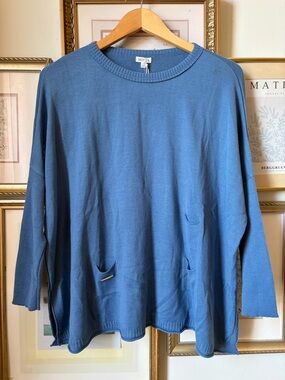 NWT Mersea Catalina Crew Neck Dusk Blue Small
